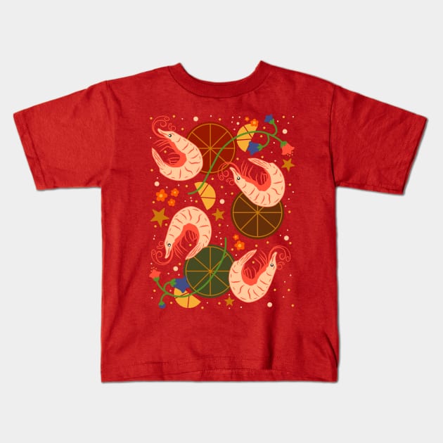 Prawn Kids T-Shirt by panco